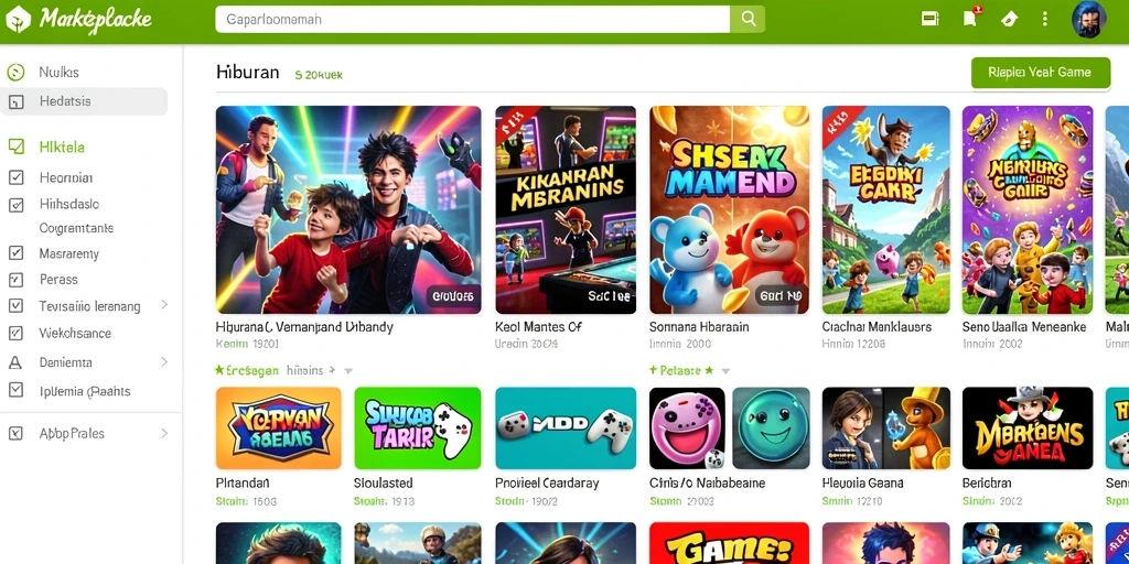 cina365 - Screenshot ini menampilkan berbagai pilihan permainan yang ditawarkan.